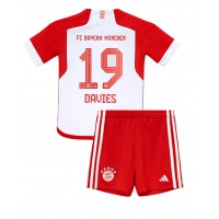Koszulka piłkarska Bayern Munich Alphonso Davies #19 Strój Domowy dla dzieci 2023-24 tanio Krótki Rękaw (+ Krótkie spodenki)